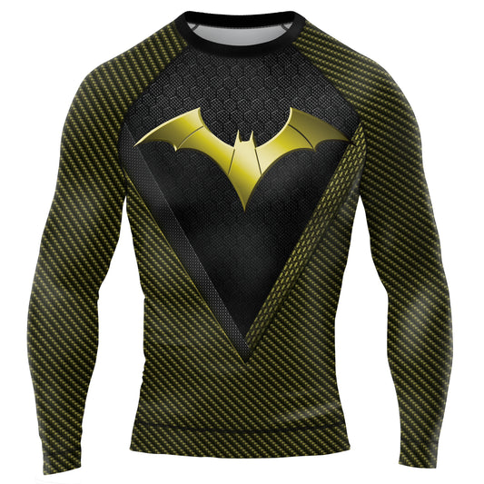 Bronze Bat Wing Men's Long Sleeve Rash Guard