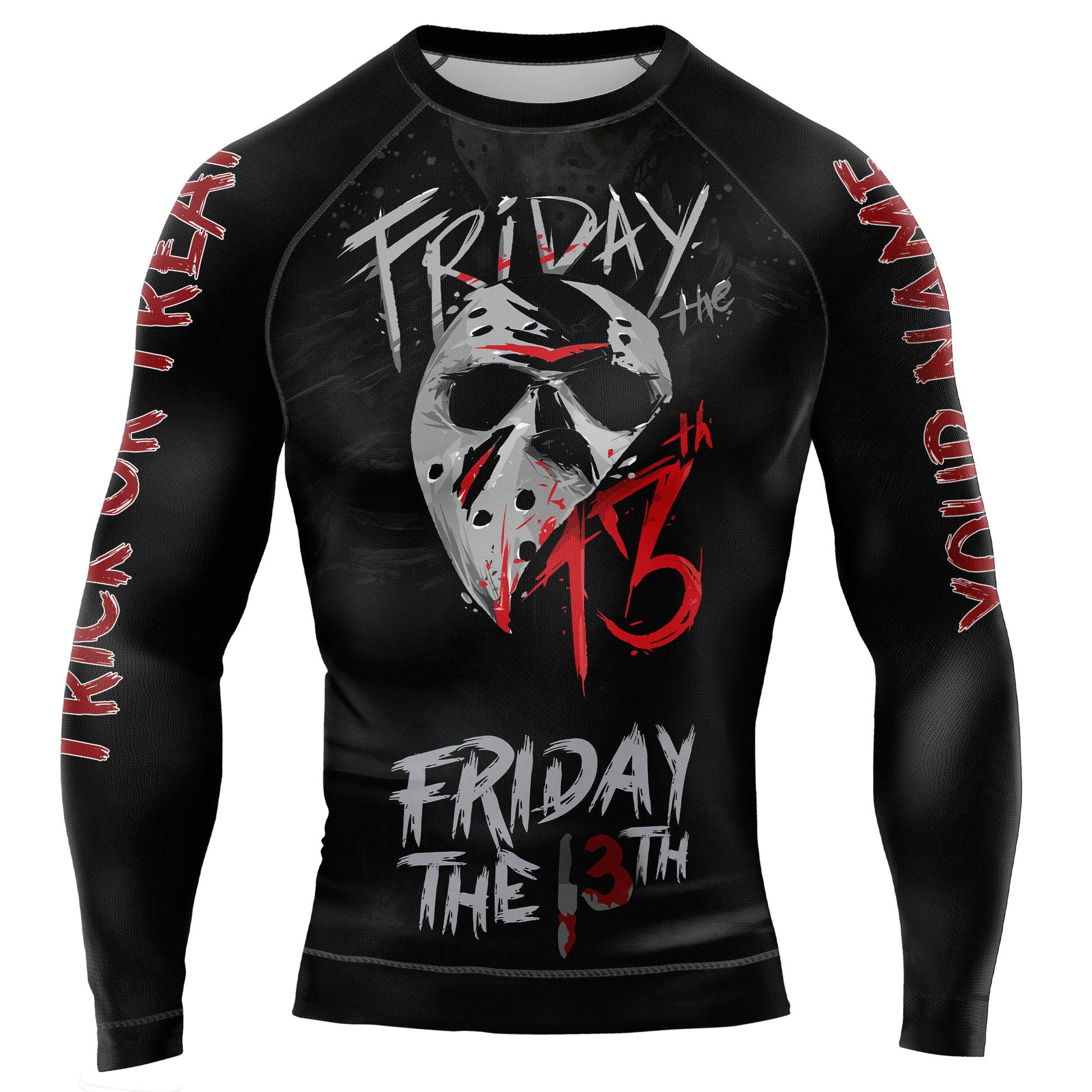 Jason Voorhees Scary Men's Long Sleeve Rash Guard