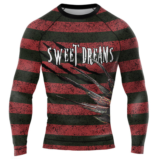 Freddy Krueger Sweet Dreams Men's Long Sleeve Rash Guard