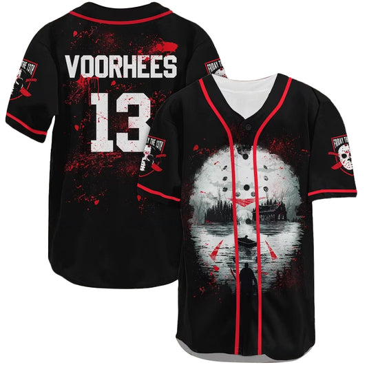 Friday The 13th Voorhees Crystal Lake Baseball Jersey
