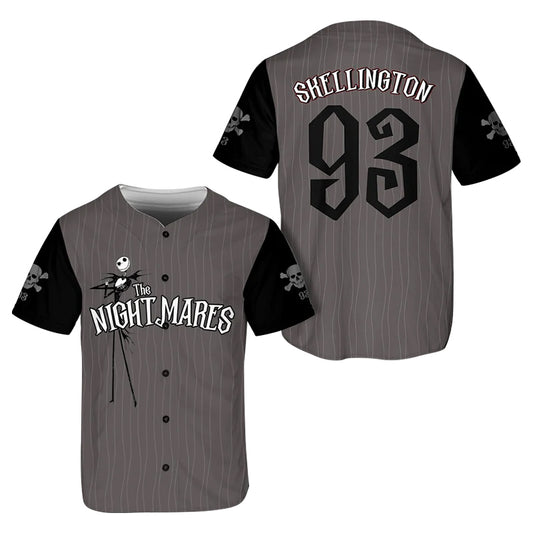 The Nightmare Jack Skellington Zero Dog 93 Baseball Jersey