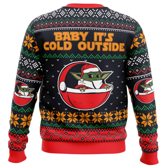 Baby Yoda It's Cold Outside Ugly Sweater