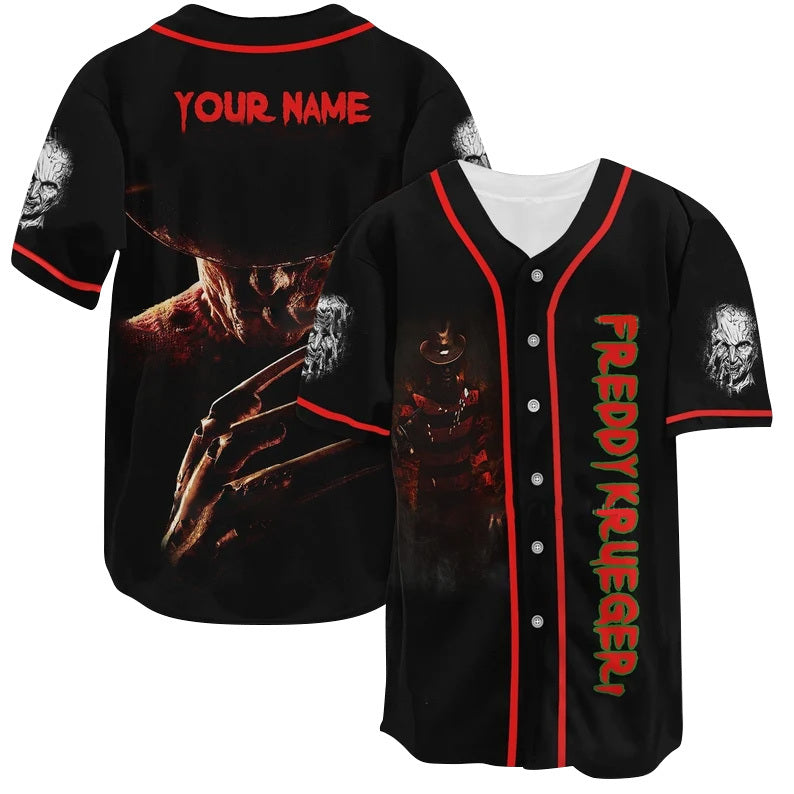 Personalized Freddy Krueger Baseball Jersey
