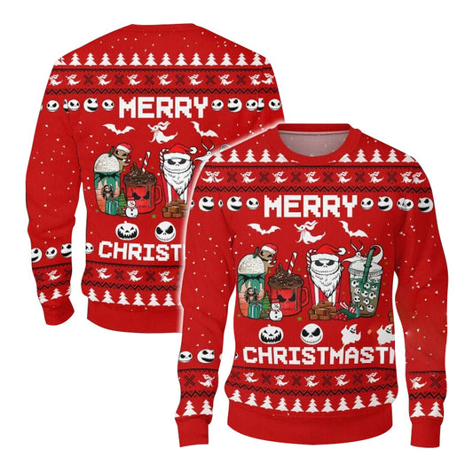 Jack Skellington Merry Christmas Ugly Sweater