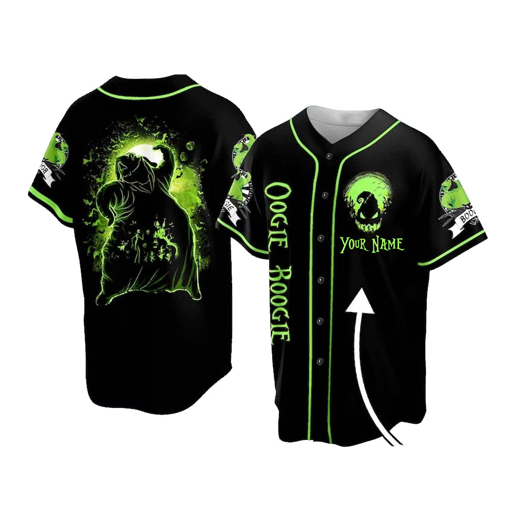 Personalized Horror Oogie Boogie Baseball Jersey