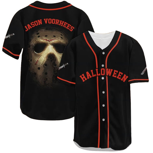 Jason Voorhees Halloween Baseball Jersey