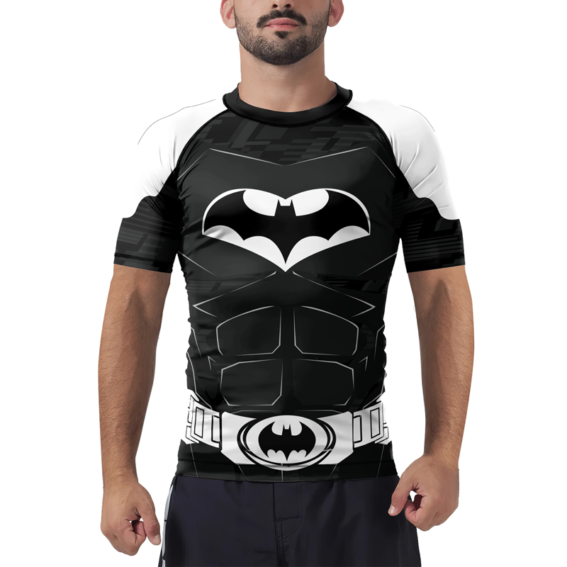 Dark Knight Battle Armor Men's Short Sleeve Rash Guard