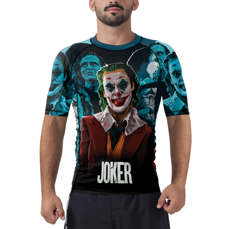 The Joker Movie Men's Short Sleeve Rash Guard