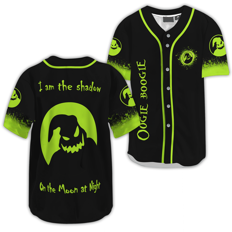 Oogie Boogie The Shadow On The Moon Baseball Jersey