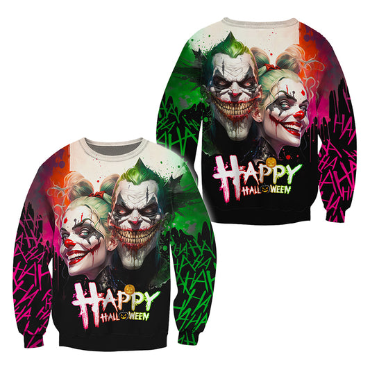 Joker And Harley Quinn Happy Halloween Sweatshirt