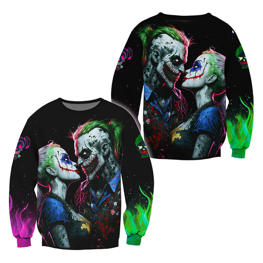 Joker And Harley Quinn Horror Sweatshirt
