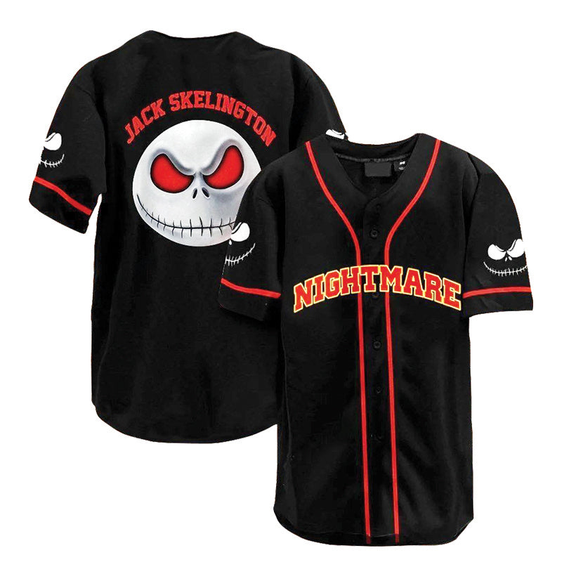 Jack Skellington Nightmare Baseball Jersey