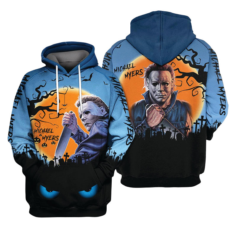 Michael Myers Under Moonlight Hoodie