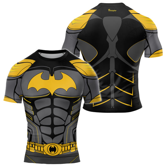 Yellow Bat Knight Armor Men's Short Sleeve Rash Guard | Rash Guard