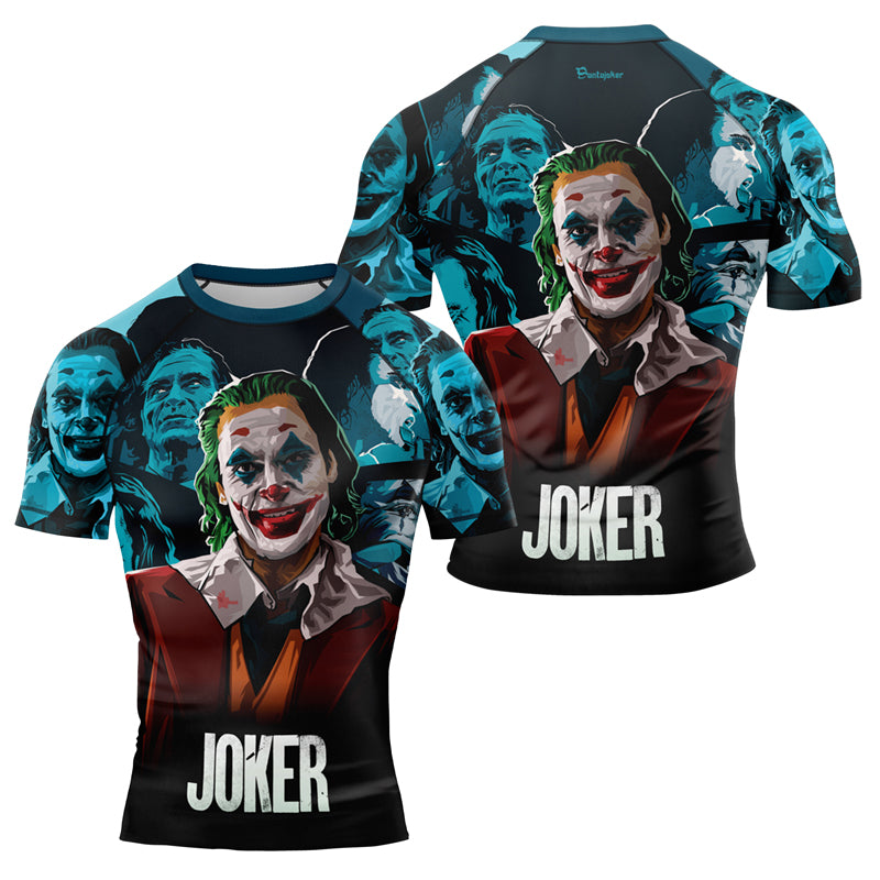 The Joker Movie Men's Short Sleeve Rash Guard