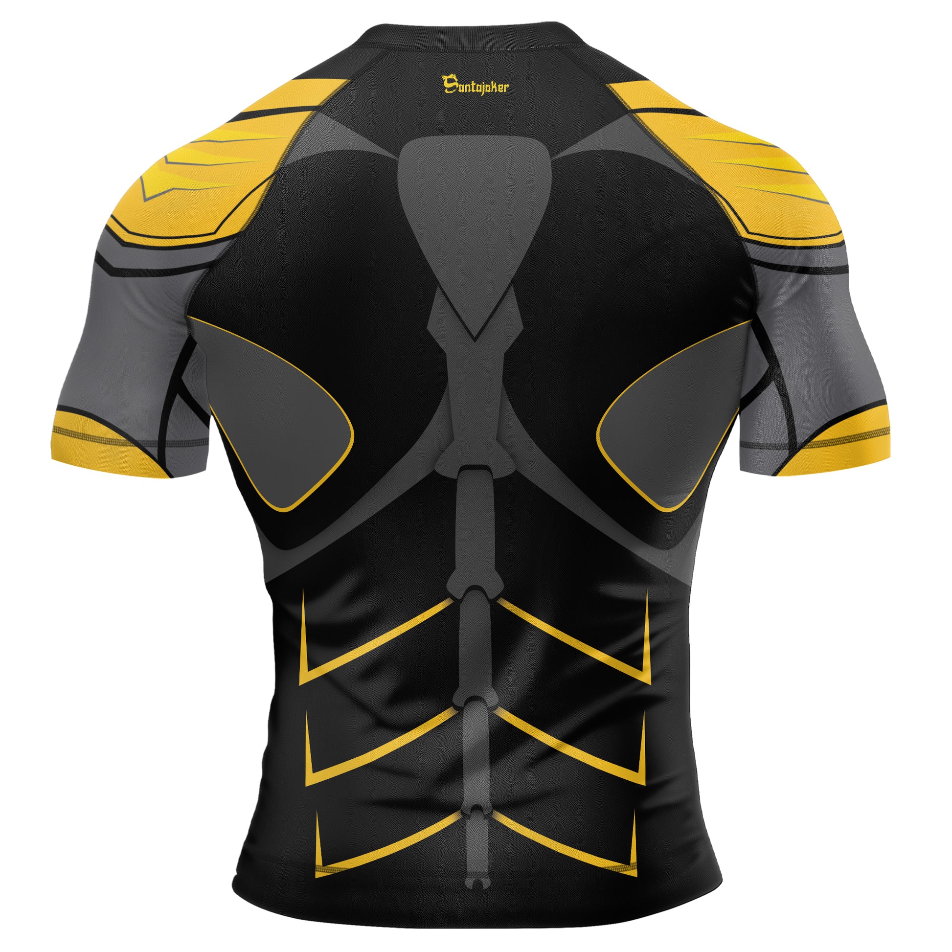 Yellow Bat Knight Armor Men's Short Sleeve Rash Guard | Rash Guard