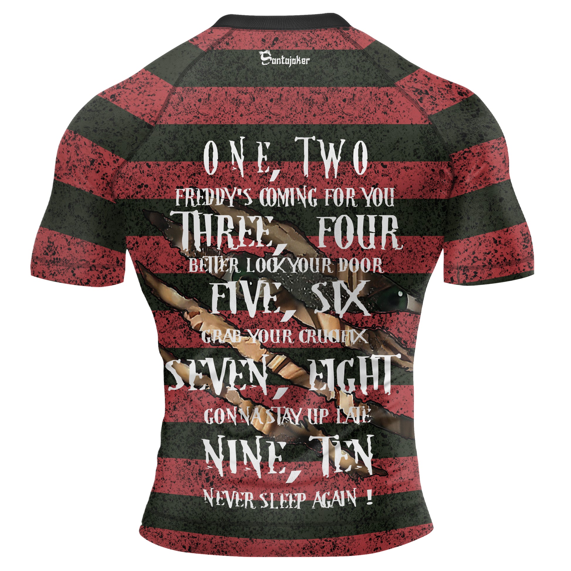 Freddy Krueger Sweet Dreams Men's Short Sleeve Rash Guard