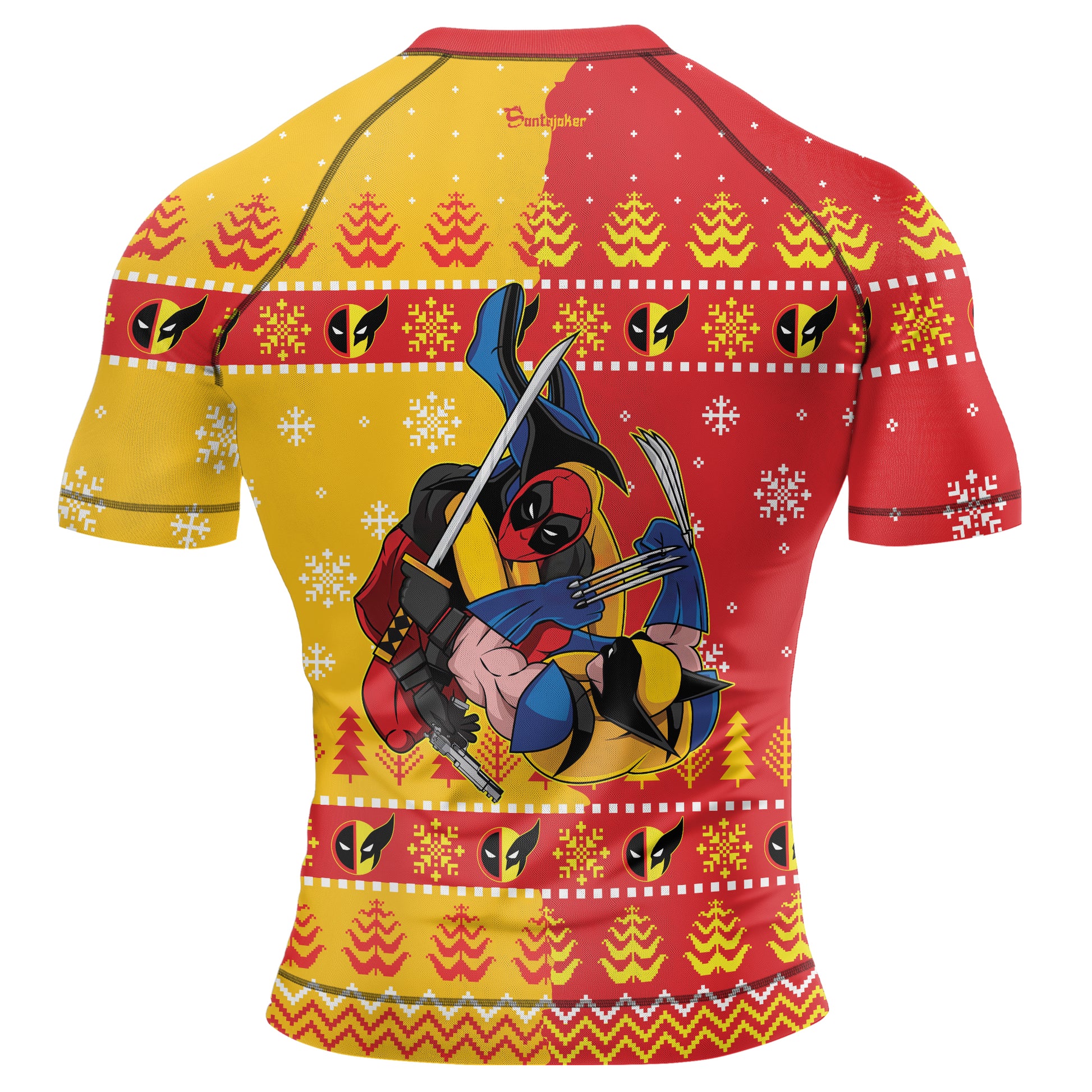 Claws and Chaos Men's Short Sleeve Rash Guard