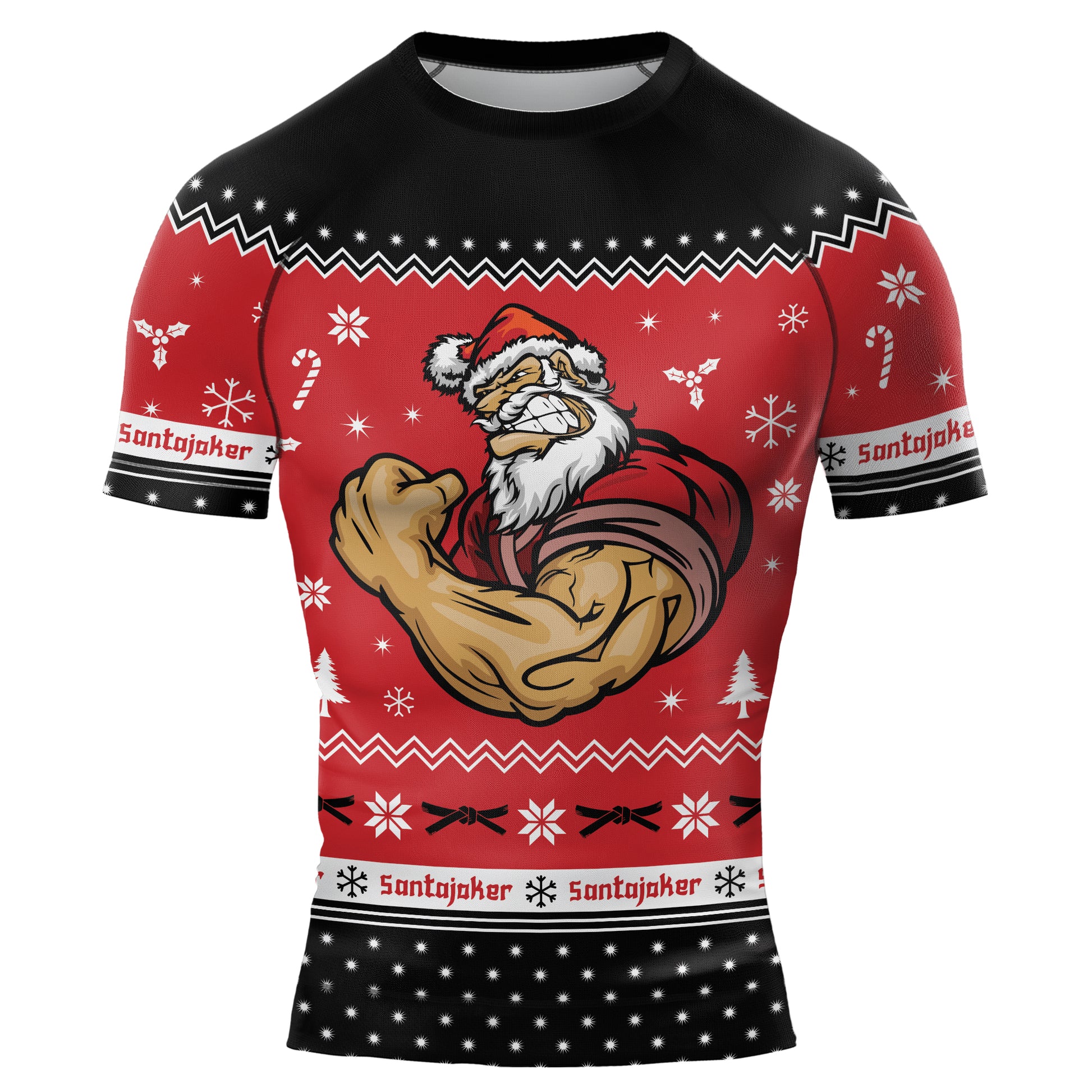 Merry Liftmas Men's Short Sleeve Rash Guard