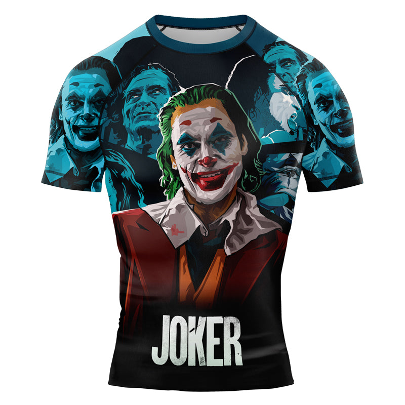 The Joker Movie Men's Short Sleeve Rash Guard