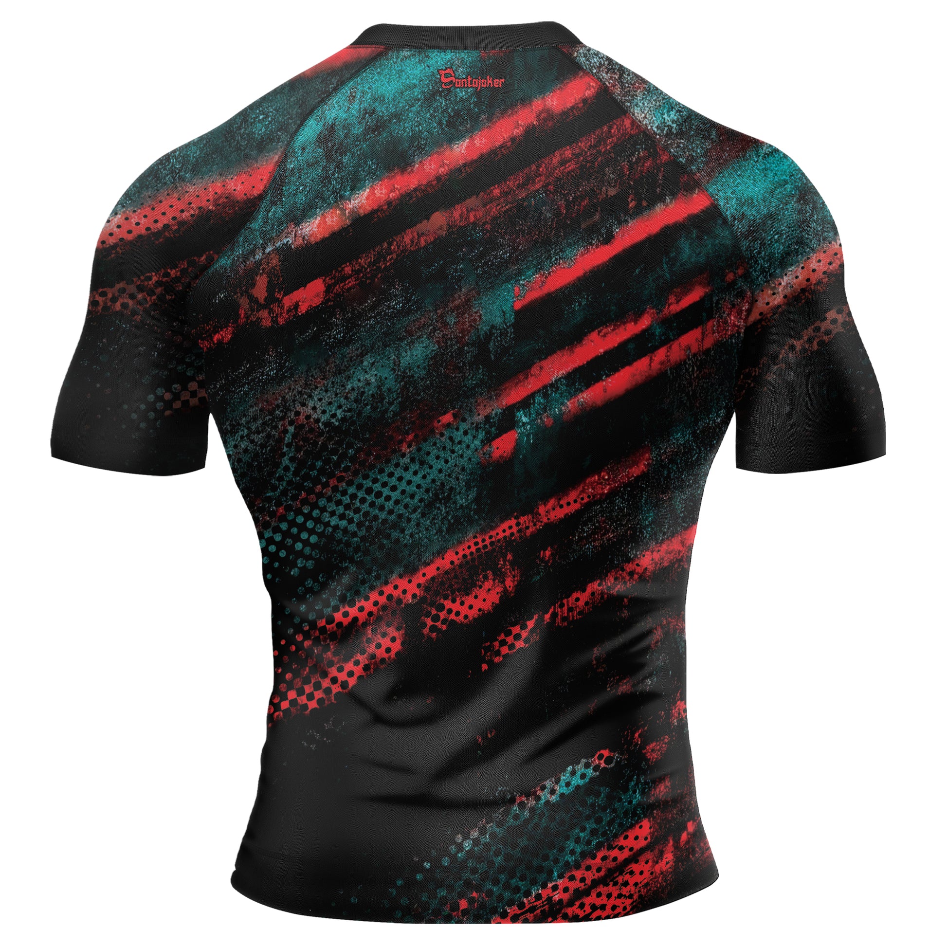 Red Kryptonite Superman Men's Short Sleeve Rash Guard