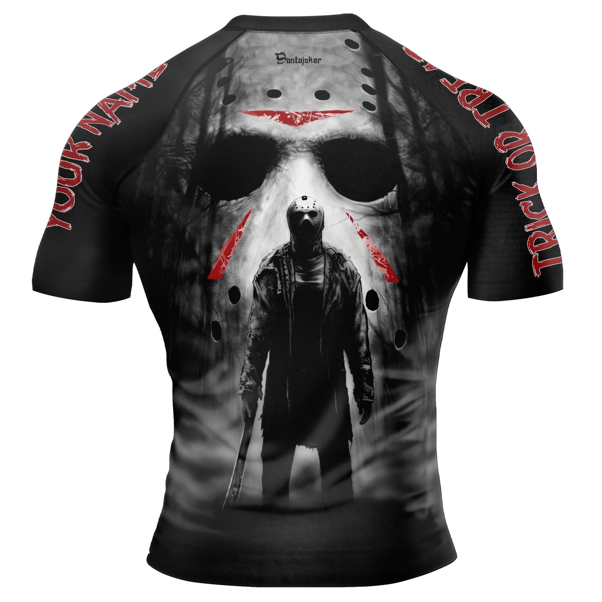 Jason Voorhees Scary Men's Short Sleeve Rash Guard