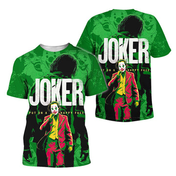Joker Put On A Happy Face Green T-shirt