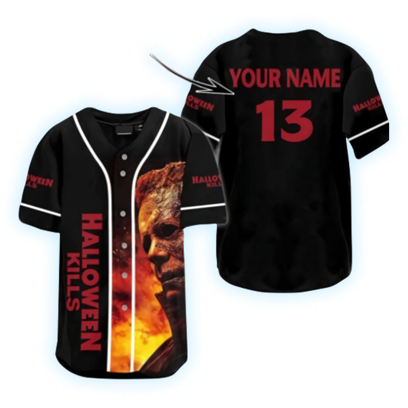 Personalized Michael Myers Halloween Kills Baseball Jersey