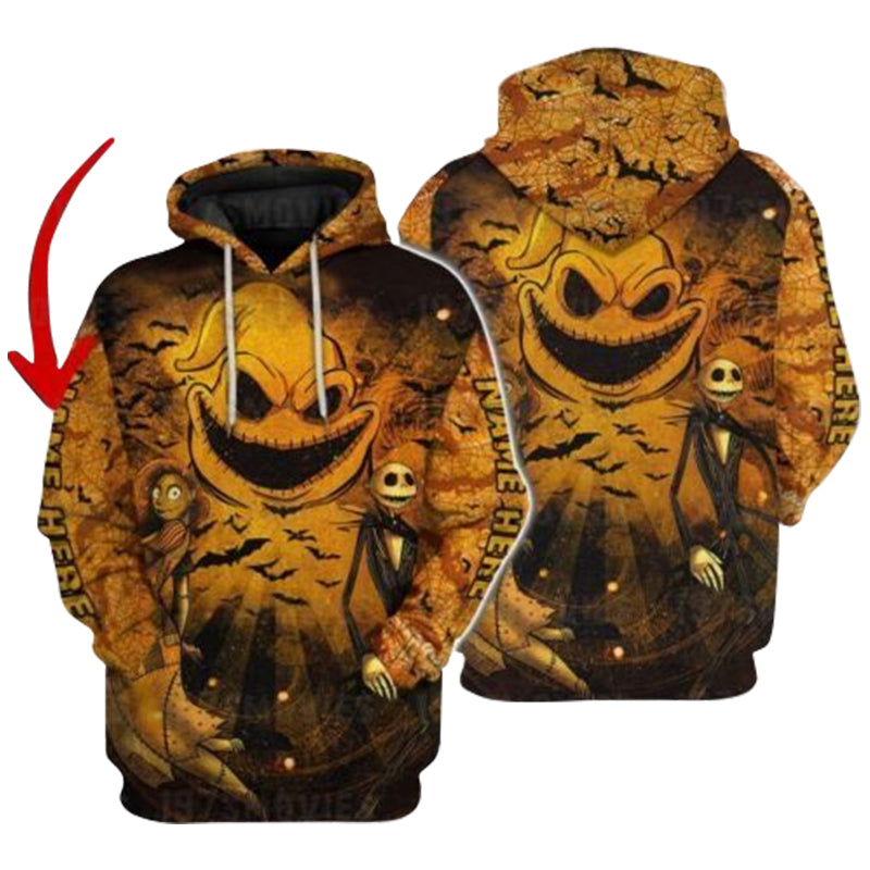 Personalized Oogie Boogie And Nightmare Couple Hoodie
