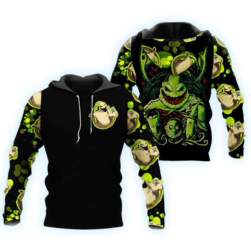 Oogie Boogie Green Black Hoodie