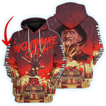 Personalized Freddy Krueger At Nightmare Hoodie
