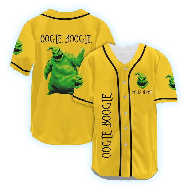 Personalized Nightmare Oogie Boogie Baseball Jersey