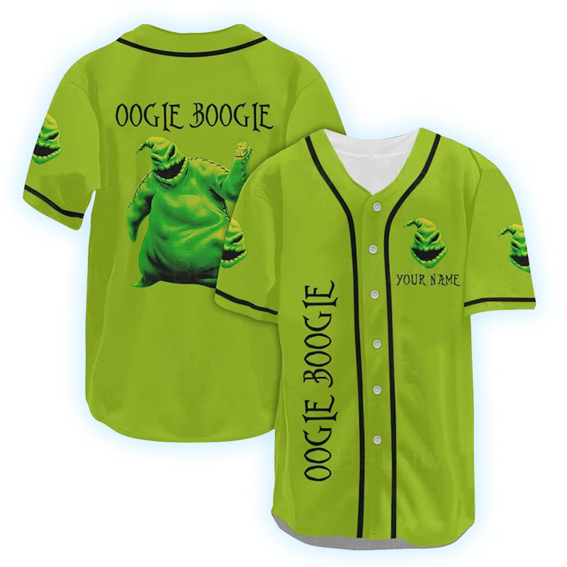 Personalized Nightmare Oogie Boogie Baseball Jersey