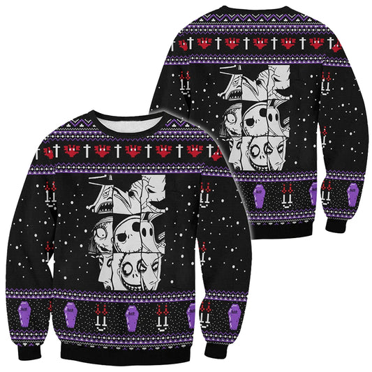 The Nightmare Before Christmas Character Ugly Sweater