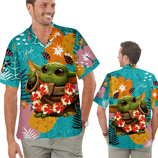 Baby Yoda Summer Vibe Hawaiian Shirt