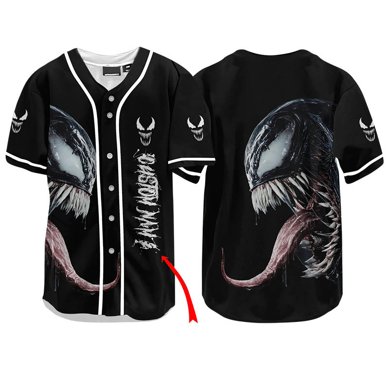Personalized Venom Horror Baseball Jersey