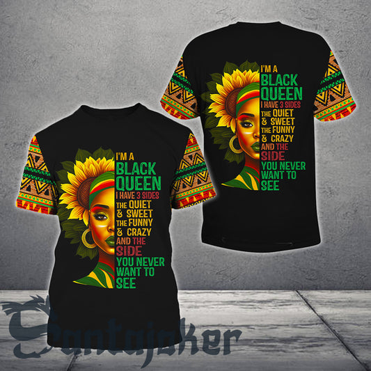 Sunflower Black Queen T-shirt 