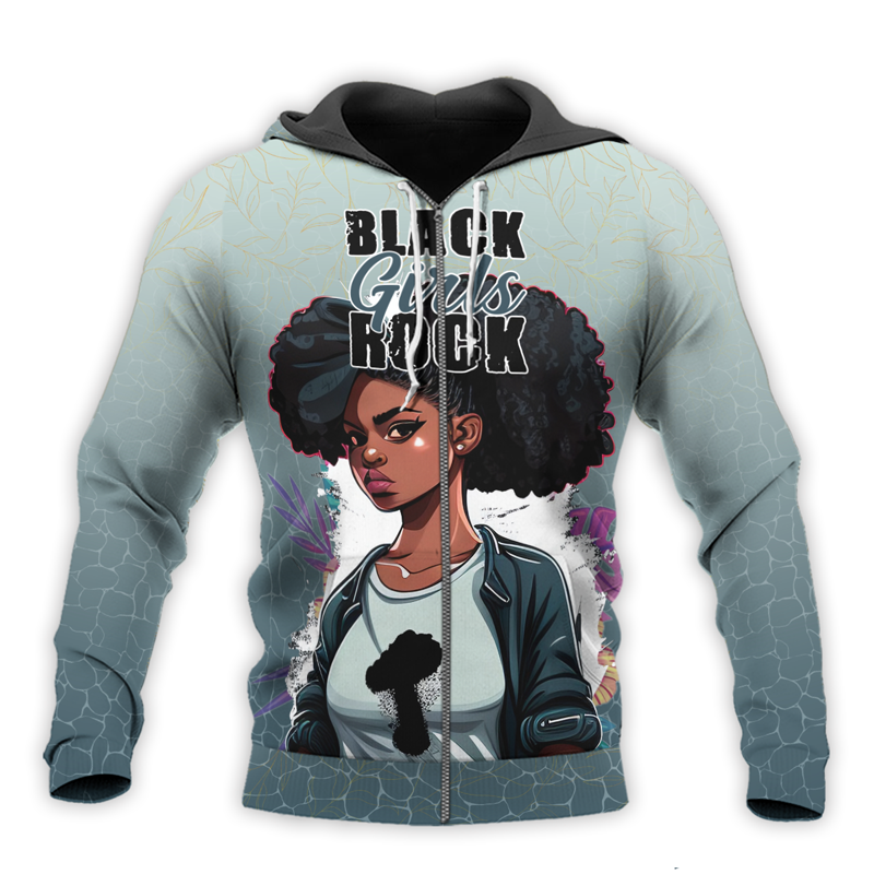 Black Girls Rock Unique Style Zip Hoodie