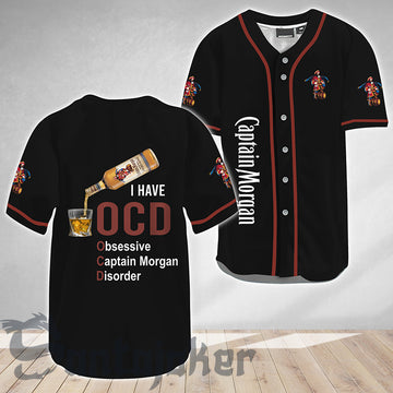 Captain Morgan I Have OCD Baseball Jersey