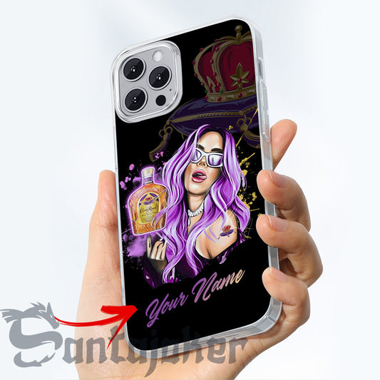 Personalized The Girl Get Drunk With Crown Royal Phone Case