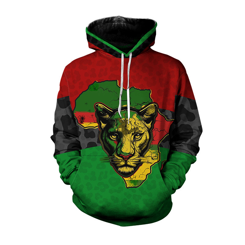 The Flag Of The African Panther Hoodie