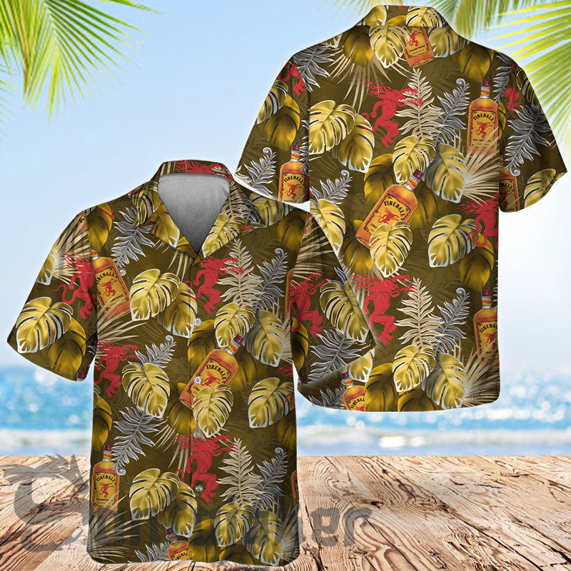 Fireball Palm Tropical Vibe Hawaii Shirt