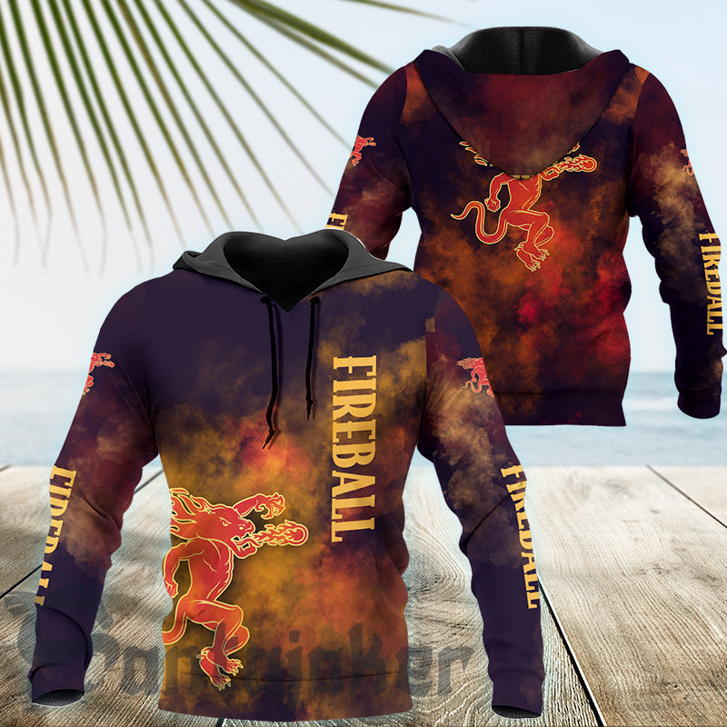 Fireball Colorful Smoke Hoodie 