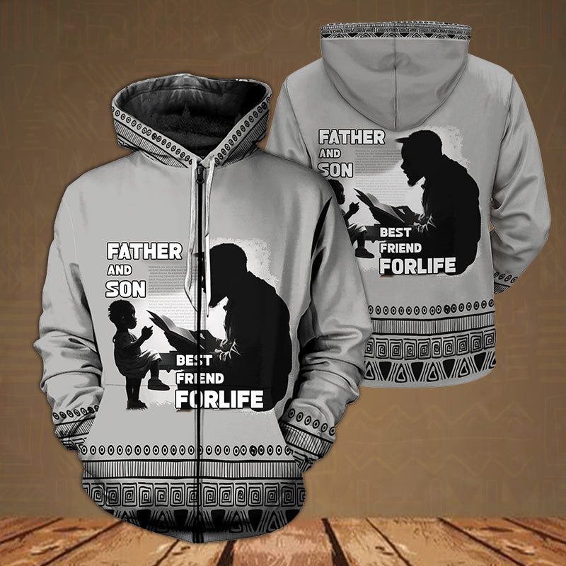 Father And Son Best Friend For Life Zip Hoodie
