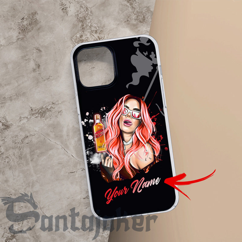 Personalized The Girl Get Drunk With Johnnie Walker Phone Case