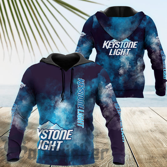 Keystone Light Colorful Smoke Hoodie 