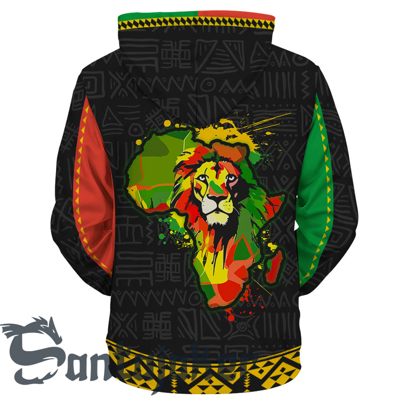 Africa Map Panther Hoodie
