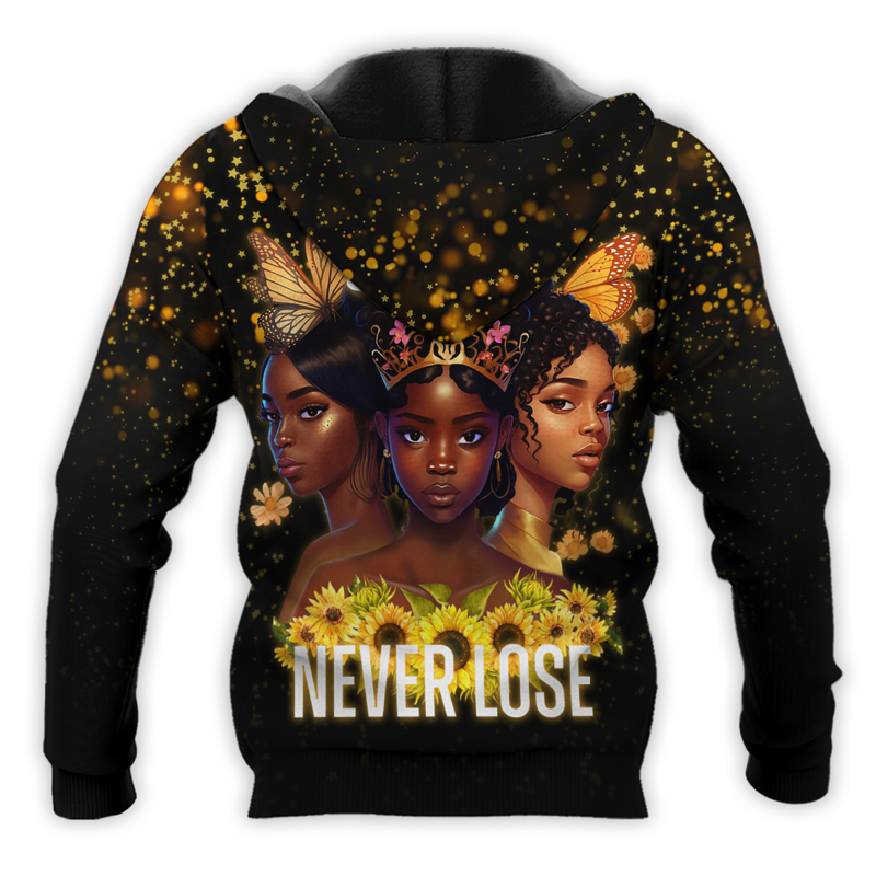 Beauty And Power Black Queens Never Lose Hoodie 