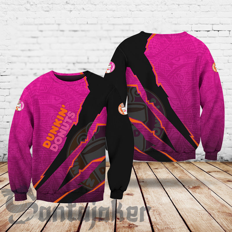 Dunkin Donuts Monster Style Fleece Sweatshirt