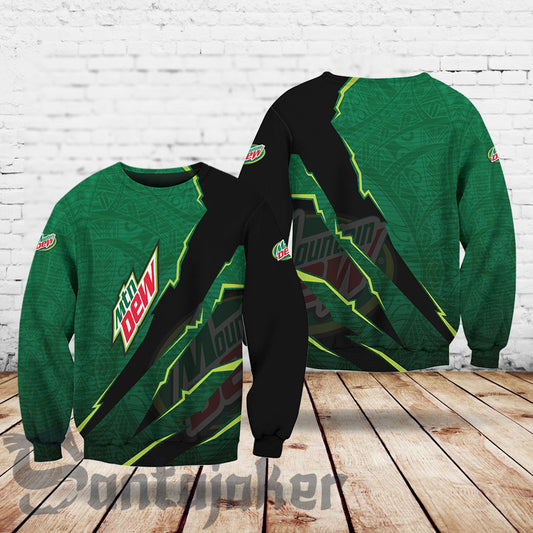 Mountain Dew Monster Style Fleece Sweatshirt